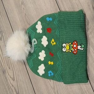 Embroidered Keroppi Beanie